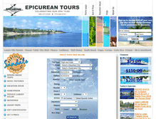 Tablet Screenshot of epicureantours.com